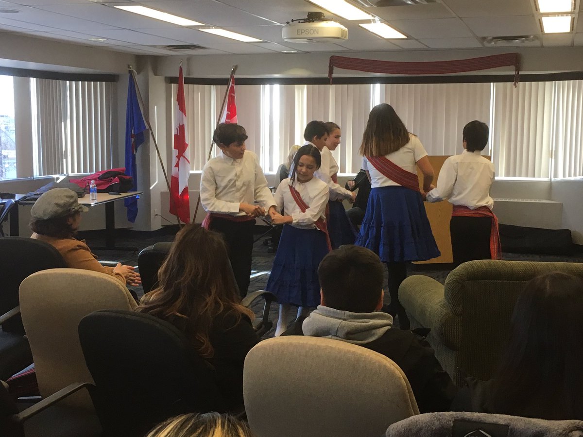 MSGC_Alberta's tweet photo. Great to have the Elizebeth Metis Settlement school here at MSGC for Louis Riel Day Celebrations #Metisweek2018 https://t.co/SGuk00PJlm