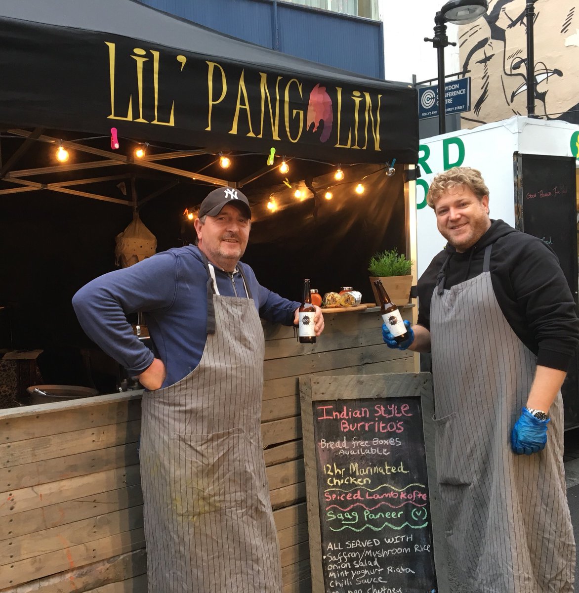 There is nothing better than drinking a well earned beer after a days hard work. Kindly donated by <a href="/inkspotbrewery/">theinkspotbrewery</a> Many thanks! #surreystreet #streetfood #burrito