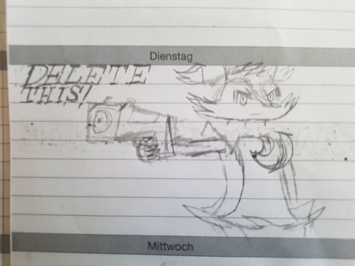 Hbraix Heute In Der Schule Gezeichnet Bin Mit Dem Delete This Sehr Zufrieden