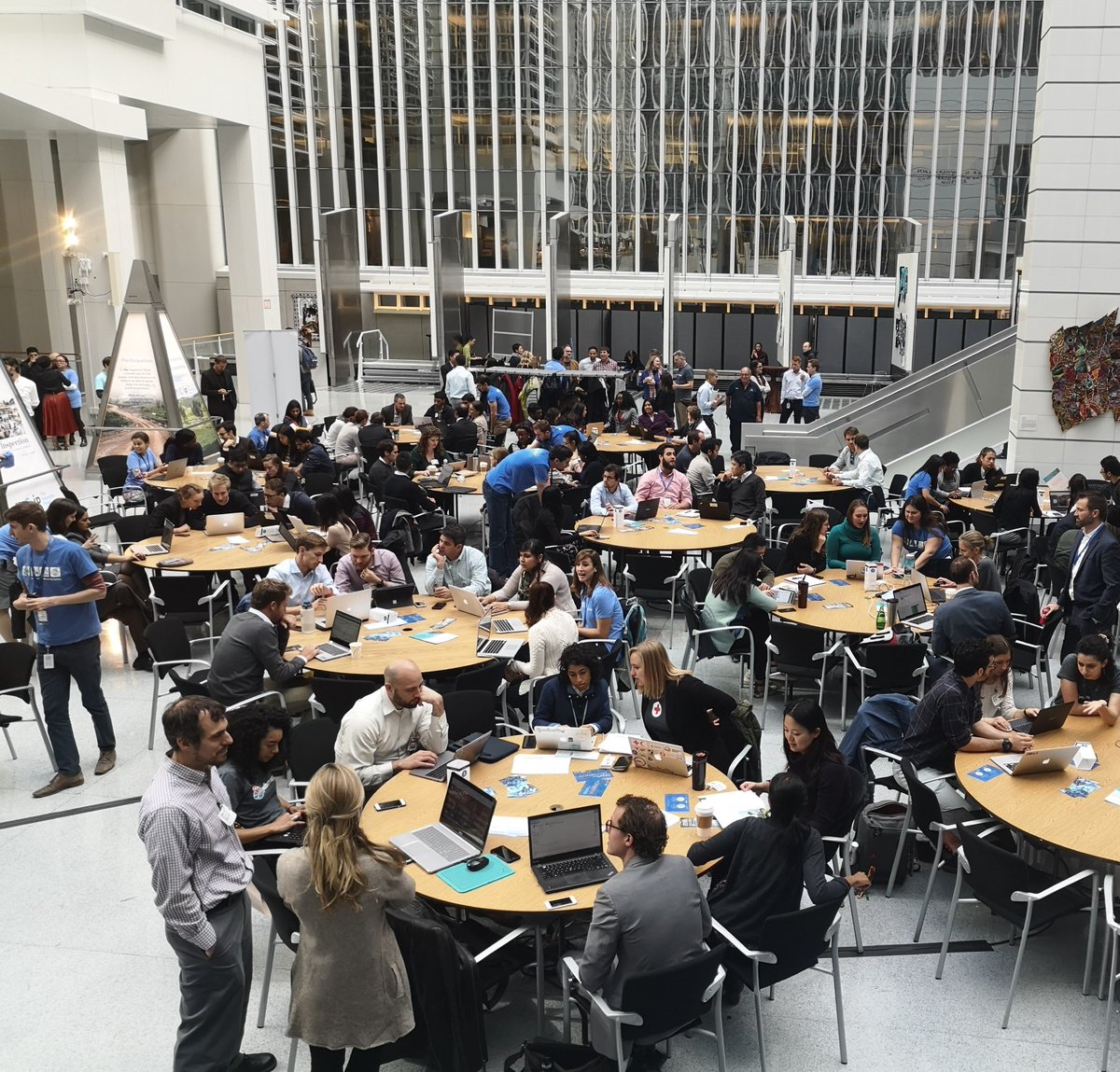 GFDRR's tweet photo. On Wednesday, >170 volunteers converged upon @WorldBank HQ for the Open Data for #Resilience Mapathon – helping gather invaluable geospatial data for communities half a world away. In case you couldn't make it, here's what you missed: https://t.co/SCYNiHA3qa #wbmapathon #GeoWeek https://t.co/K27d6j0Ot6
