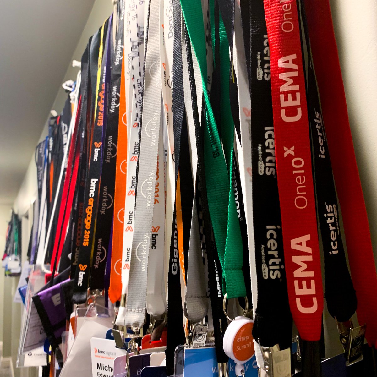 bellwethershow's tweet photo. "We don't need no stinking badges!" Ah, but we do. And we've collected quite a few over the years. #badges #corporateevents #eventmanagement https://t.co/s3x0VpjSkz
