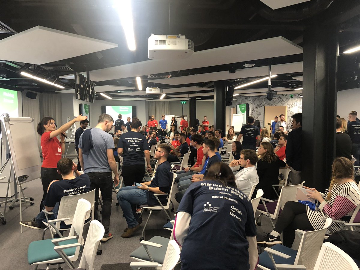 RobJOman's tweet photo. At startup weekend City edition with @Rory_OHare @SdeStacpoole great nervous energy here ! Also see @fgoulding mentoring tomorrow https://t.co/VlbrrySuUk