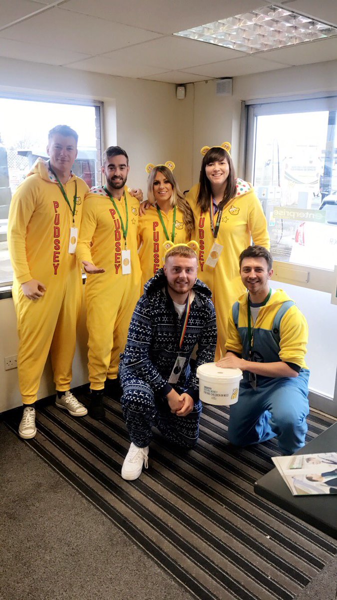 NathanMahaffy's tweet photo. Over £400 raised for #BBCChildreninNeed2018  at Belfast International Airport. Great effort from all the team #eracscotland https://t.co/XMyIOkLYTe