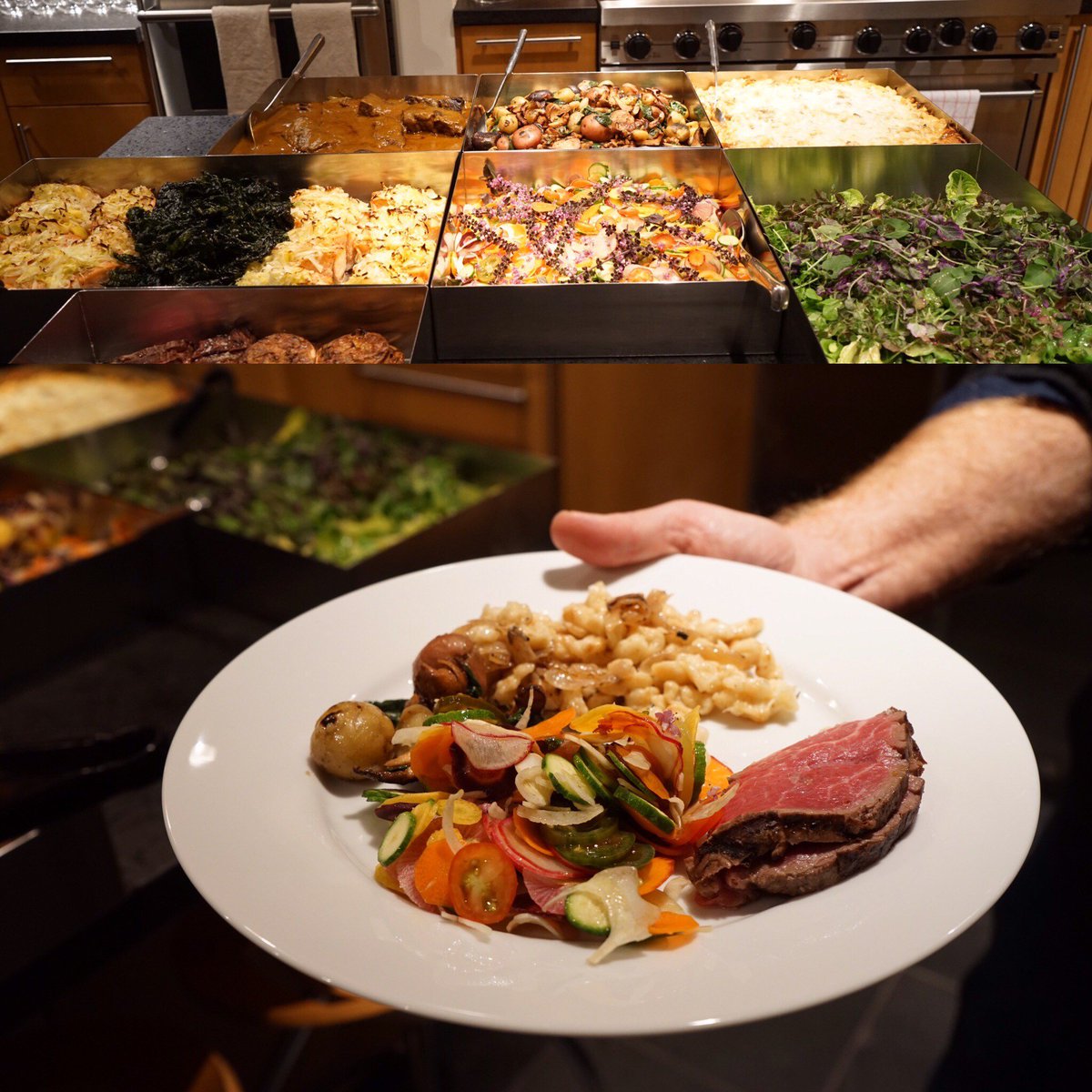 KaisEvents's tweet photo. Dinner is served. Looking forward to bringing all of our clients festive parties to life this holiday season with customized world class menus for each and every event. #kaisevents #events #catering #LA #hollywoodhills #hallsteinwater #gourmet #menu #privateparty #foodie https://t.co/M5RWkltT7r