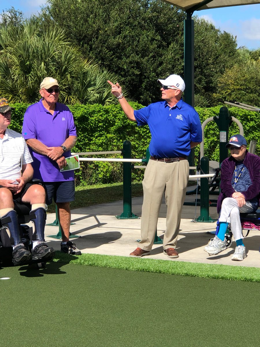 southfloridapga's tweet photo. What a special day for our local veterans! With the help of PGA Professional, Dave McNulty and many others a putting green was installed on property at our local @VAWestPalmBeach! Thx to all those who made it possible...#impactinglives #pgahope #givingback #growingthegame https://t.co/MxdEhWebtf