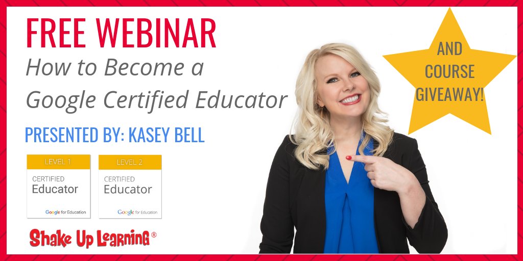 ShakeUpLearning's tweet photo. 😱 FREE Webinar on 11/19!

👉🏻 How to Become a Google Certified Educator

Get all the deets, free resources, tips, and a chance to WIN!

Register here: https://t.co/wIDENheD8f
#googleCE #edtech #gsuiteedu #googleedu #gttribe #edtechchat #tlap #LeadLAP #edchat https://t.co/hpGi1kjdUf