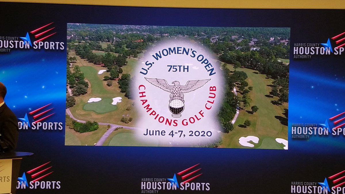 AdamJWexler's tweet image. . @USGA unveiled the 75th U.S. Women’s Open Championship here at @HCHSA. The 2020 U.S. Women’s Open is scheduled for June 4-7 at Champions Golf Club. @KPRC2 @houstonsportsjs @PattiSmithHCHSA