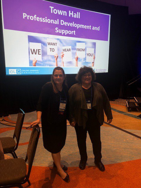 ustSTELAR's tweet photo. Staff from STELAR attended and presented at OLC Accelerate in Orlando, a conference designed to "accelerate online learning worldwide," and were joined by favorite innovator @ProfAbendroth. https://t.co/5WTzbwQ818