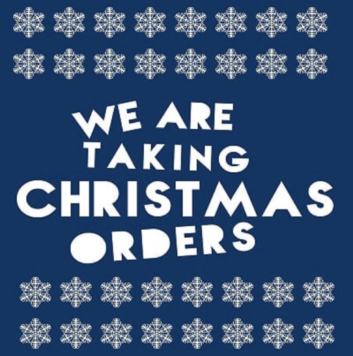 Don’t forget to get your Christmas orders in!  Turkeys, hams, rollades!
