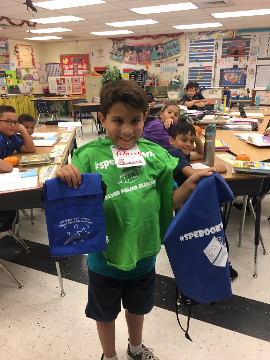 Such a proud mommy moment..my son met 725% of his AR Goal for 1st quarter, making him the top at the entire school. Thank you <a href="/Mamashan10/">Shannon Schreidell</a> for sharing this special moment for my baby boy, the love he’s had at @SilverPalmsElem since PreK has been amazing! #raisingarreader