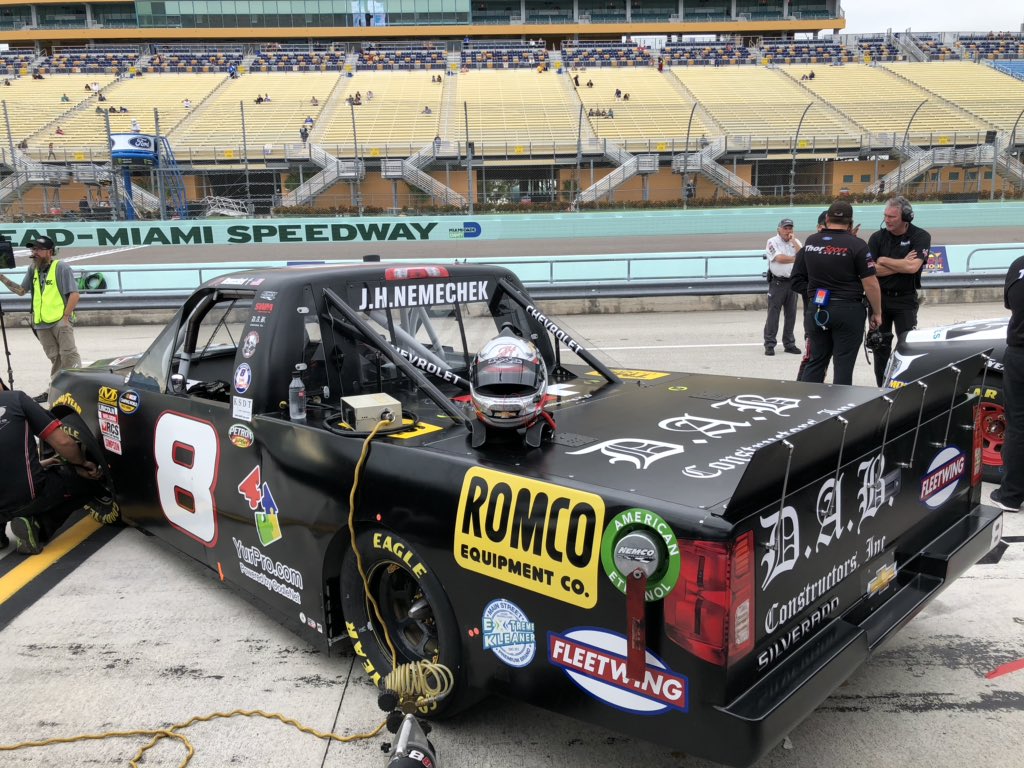 yurpal's tweet photo. It’s #RaceDay everyone! Tune into FS1 tonight at 8:00 PM ET to watch John Hunter Nemecheck wheel his Yurpal sponsored #8 Chevy Silverado! #TeamYurpal #NASCAR https://t.co/7bFIG74roR