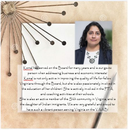 This week we are honored to highlight Komal Mohindra as our member of the week!