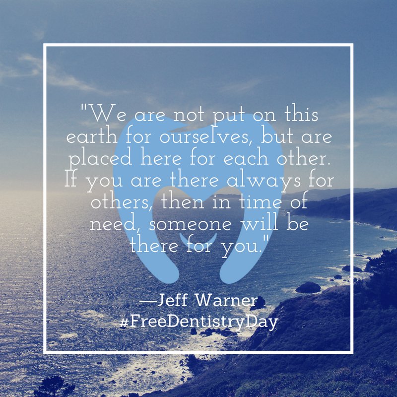 #JeffWarner #FreeDentistryDayCanada #FDDCanada #Charity #Dental #DentistsCanada #GivingBack #DentalHero #Dentist #Dentists #Community