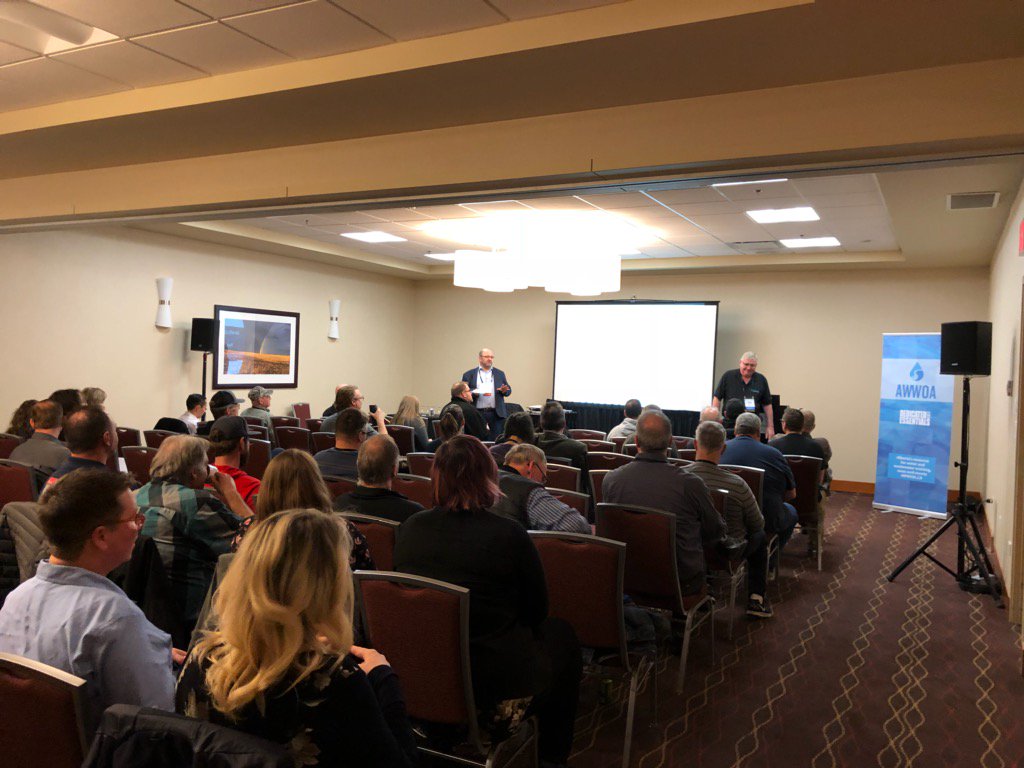awwoa's tweet photo. Our 1st Annual Water Week Conference has officially wrapped! Thank you to our delegates for attending, sponsors BioMaxx Environmental and @AlgaeControlCan for helping with our networking events and the @DoubleTreeYEG for hosting and providing warm hospitality! #WaterWeek2018 https://t.co/ZTgwbOyBUt