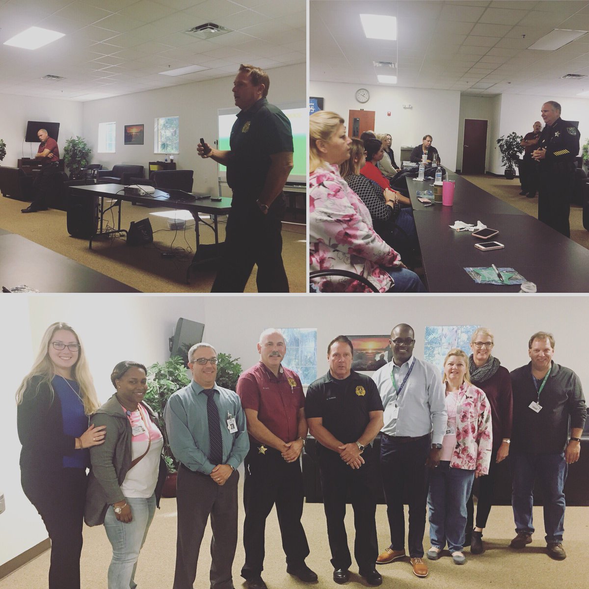 SMAHealthcare's tweet photo. #SMA is grateful to have received an Active Killer/Shooter training from the Flagler County Sheriff’s Office @FlaglerSheriff #FCSO. #RunHideFight #Knowyourexits #Seesomethingsaysomething https://t.co/tGGl8Ag47J