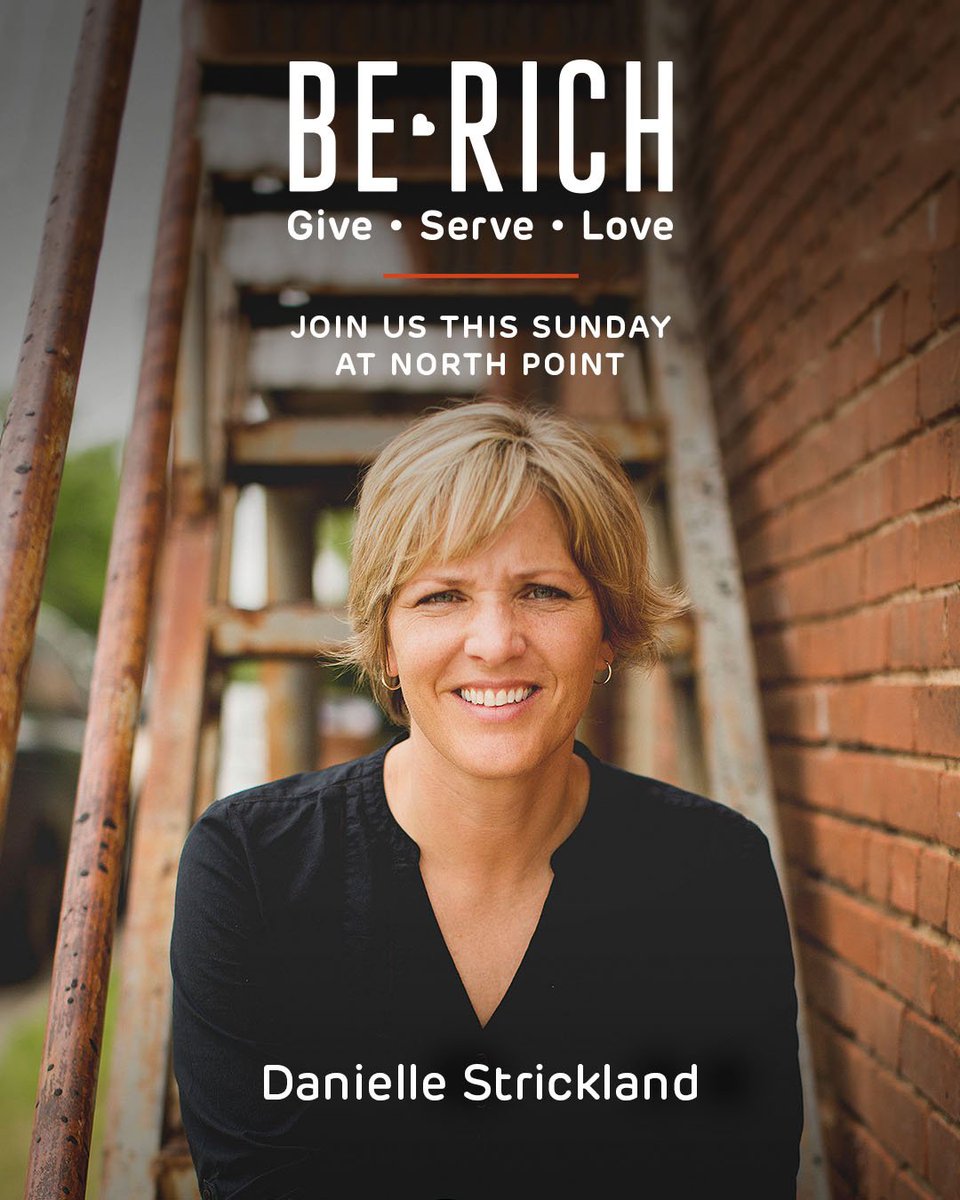 NorthPoint's tweet photo. Danielle Strickland has been serving the marginalized for over twenty years. Her compassion has served people firsthand in countries all over the world. We look forward to Danielle joining us this Sunday! #BeRich18 #GiveServeLove @djstrickland https://t.co/cq5w0NhWUe