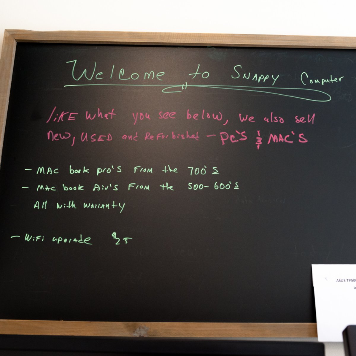 snappycomputer's tweet image. We have new, used, and refurbished computers at affordable prices. Stop in for more!