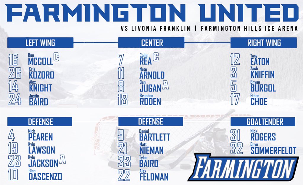 Tonight’s lineup #whiteout