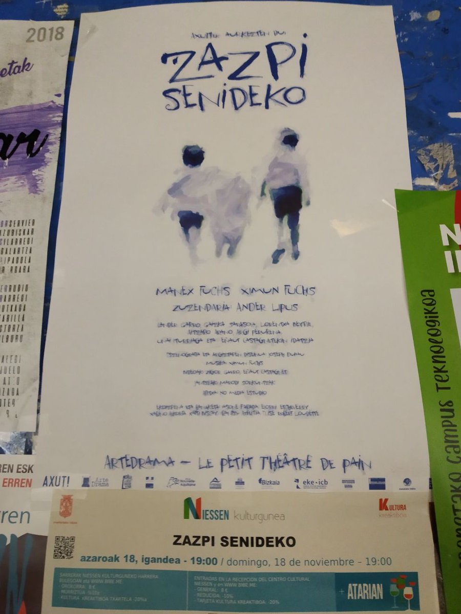 RuthAyllon's tweet photo. Igandean #Niessen kulturgunean #ZazpiSenideko antzezlana ikusteko aukera dugu, eta ez dut galduko! @HerriBizia
Ondoren gainera aktore eta sortzaileekin hitz egiteko aukera ederra dugu #Atarian ekimenari esker: #Axut + @HutsTeatroa
https://t.co/nwGNrA2rt5 https://t.co/nmQg4ABUSb