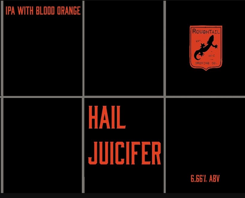 *** Roughtail Hail Juicifer on Draft ***
We just hooked up @roughtailbrewingco Hail Juicifer IPA! This New England IPA has tons on blood orange puree in it and has been double dry-hopped with citra &amp; mosaic hops. Come get it before it's gone!!