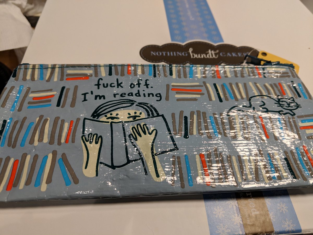 schmemybops's tweet image. My first birthday present so far. Not sure what can top this amazing pencil case. #fuckoffimreading #birthdaygirl