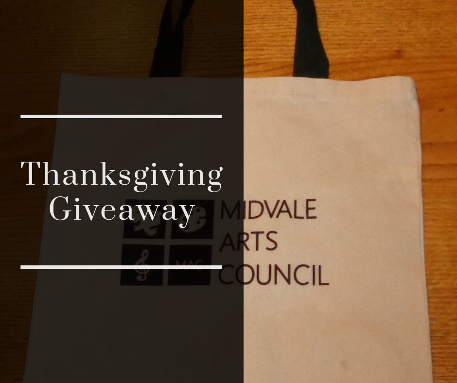 MidvaleArts's tweet photo. Enter to win a Midvale Arts Council tote bag by retweeting, following @MidvaleArts , or commenting about a way the arts have affected your life. https://t.co/zxjh8BQkio