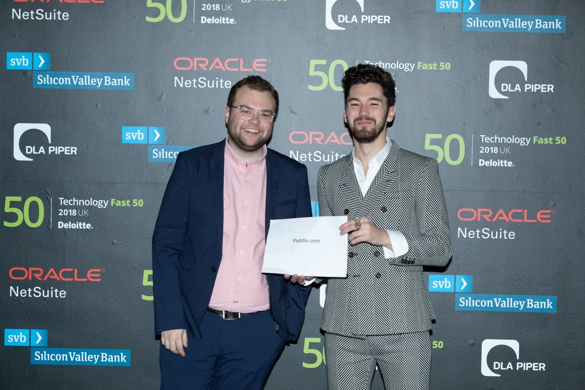 PaddleHQ's tweet photo. Excited that we’re the #5 fastest growing #software company in the UK in tech at Deloitte's @TechFast50 🍾

It's all been down to the hundreds of developers, CFOs and businesses who’ve put their trust in us over the last few years! https://t.co/uGSCbk9aJ1