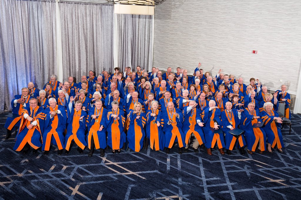 ufalumni's tweet photo. Congratulations to the Class of 1968 on celebrating 50 years as #UFAlumni and being inducted into the Grand Guard Society! 🐊
#GrandGuard #ClassOf1968 #GoGators https://t.co/bju5maMHSE
