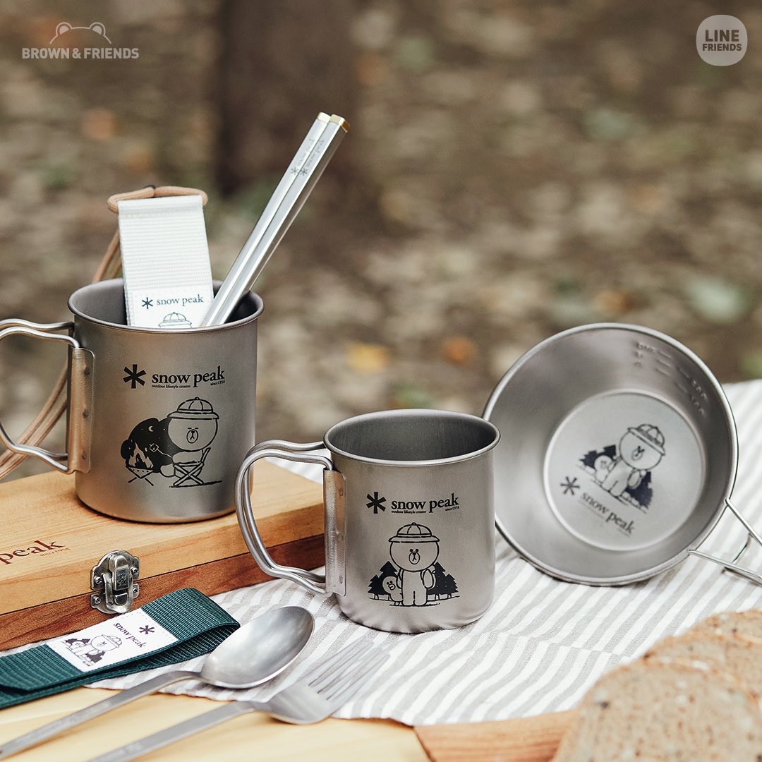LINE FRIENDSと、Snow Peakのコラボレーションアイテムが誕生✨ この秋