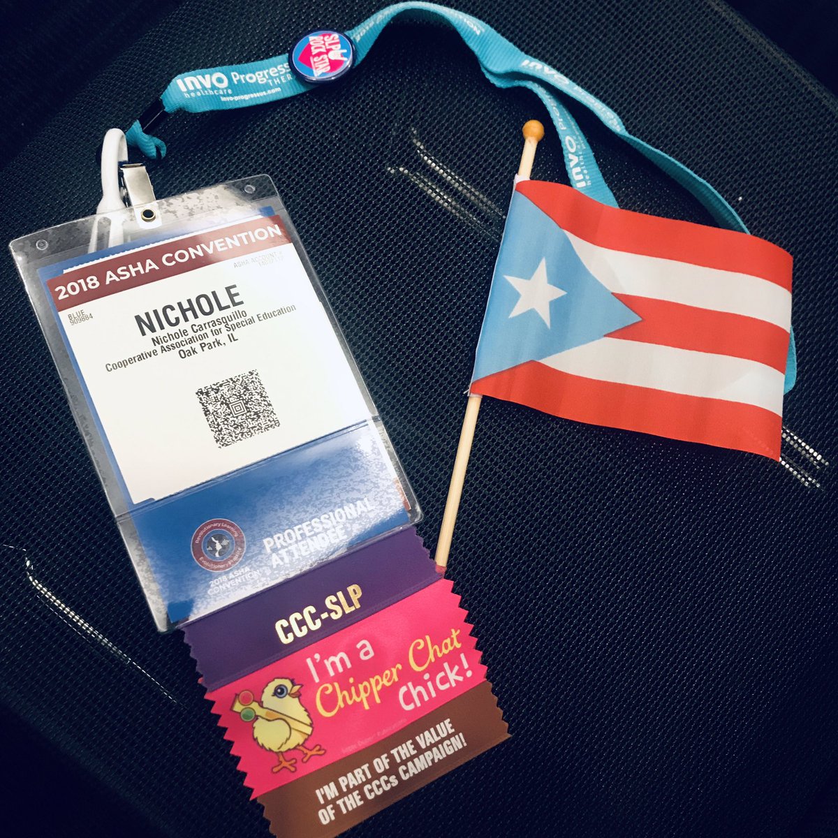 I’m so honored and excited to be here! I can’t wait to get back with a full toolkit to #advocate for all the bilingual kids in our districts. #boricua #SLPeeps #ASHA2018 #bilingualpride
