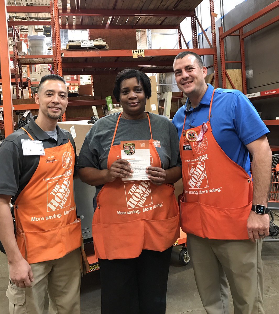 Jackie worked so hard preparing the Receiving area for Inventory, we had to show our appreciation.  <a href="/AkinsMel/">Mel Akins</a> <a href="/gullatt_hd/">Wesley.Gullatt-HD</a> <a href="/JOsborne6505/">James Osborne</a>