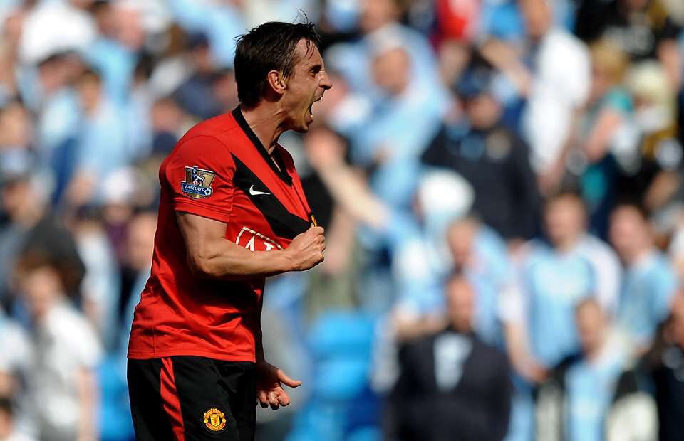 RedorDead07's tweet photo. Gary Neville,I'm a United fan and I can't play for Manchester City, I can't play for Leeds and I can't play for Liverpool. That's just written in stone. You just don't play for those clubs, irrespective of what happens! #MUFC https://t.co/O3cX2kT8cL