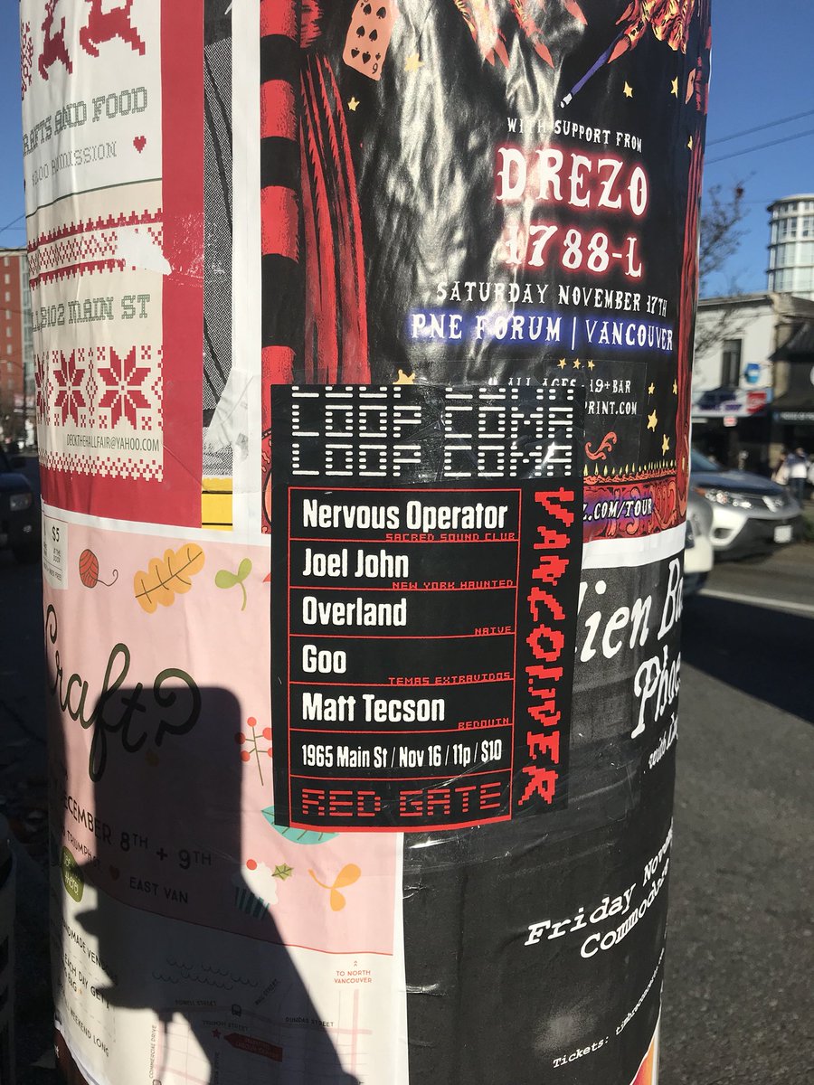 joeljohnsound's tweet photo. Party 2nyt @nervousOperator @DreamLFO @MattTecson #loopcoma #dance #techno https://t.co/sWh8uwDLB0