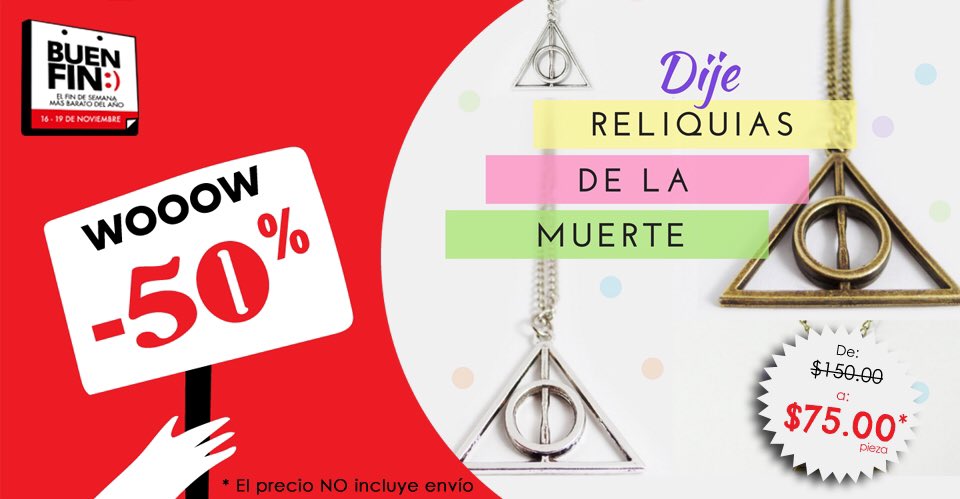 ReliquiasPanem's tweet photo. Ya no te resistas a las ofertas del #BuenFin 
👉🏻 https://t.co/4wBfO1rv8l 🛍
#HarryPotter #AnimalesFantásticos https://t.co/8WiMcuc6hI