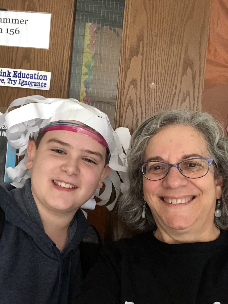 HistoryTeachVA's tweet photo. He didn’t dress like me but he sure did do up his hair like me. #OnlyInMiddleSchool. #WM_MiddleSchool https://t.co/2LfHGtzFdh