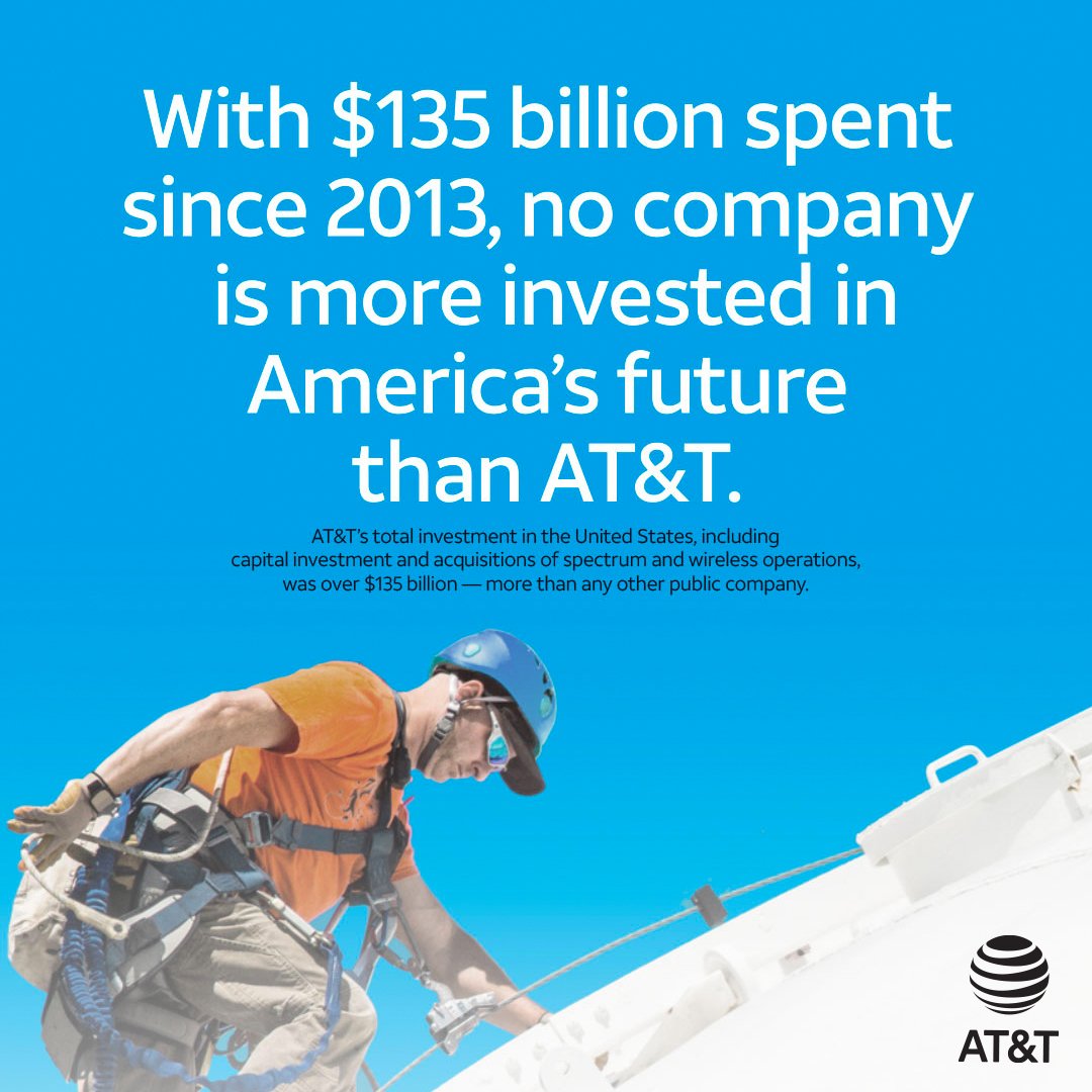 DBHargrove's tweet photo. No company is more #invested in #America’s future than @ATT. #ATTinAL https://t.co/BHovgpPMG3