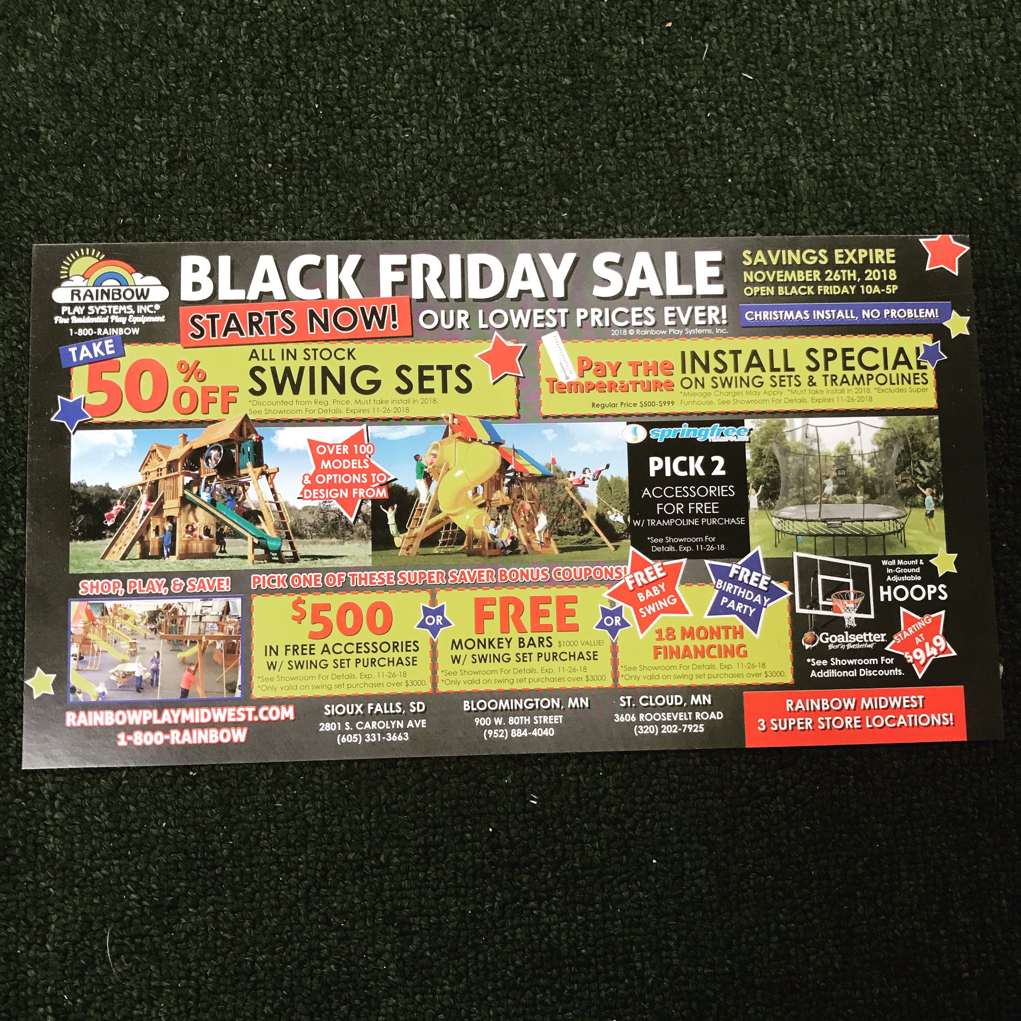Black friday swing sets top 2018