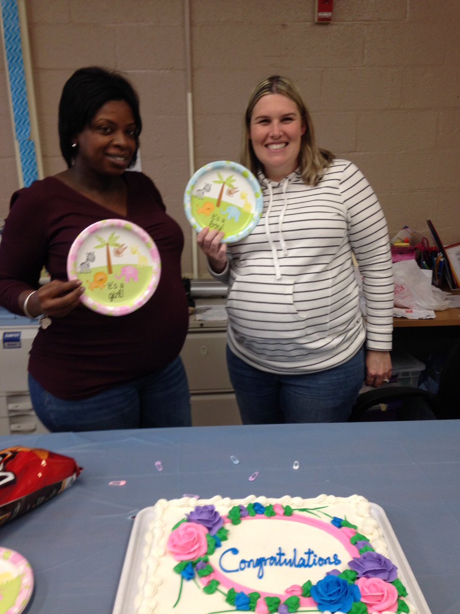 EdHeightsES's tweet photo. So much to celebrate @EdHeightsES - Mrs. Taylor's forthcoming daughter and Mrs. Rardon’s forthcoming son, as well as the wedding of Ms. Martin (not pictured)! @MarisaRardon @JulieMcDivitt @MrsErinWomble #happyforall https://t.co/BSK32cSMQy