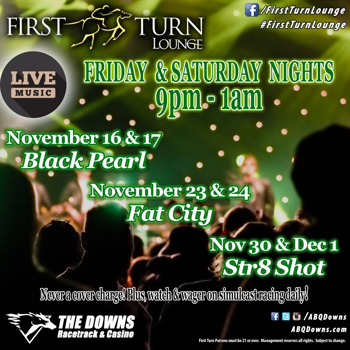 abqdowns's tweet photo. Join us in the #FirstTurnLounge this weekend to enjoy Live Music from Black Pearl! #Dancing #Music #Fun #Albuquerque https://t.co/tB1sx1EKPS