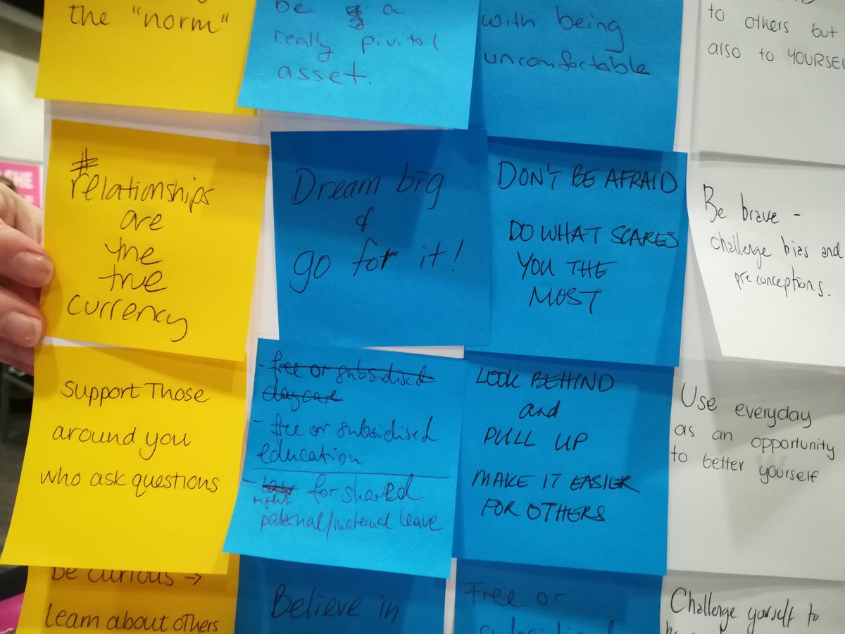 saeducat3's tweet photo. Our table's messages #weforshebc https://t.co/UmtgZLPPRG