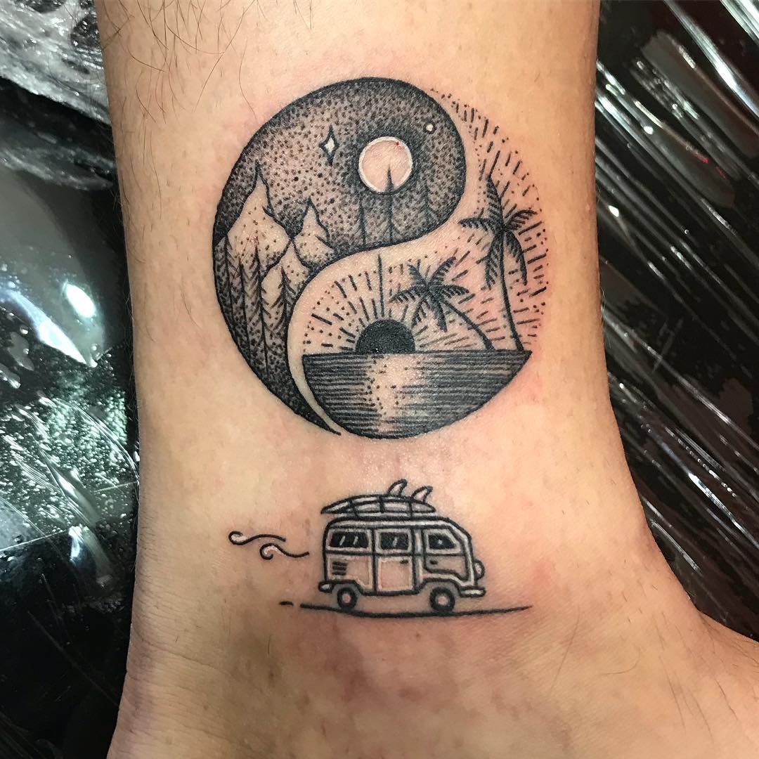  beach  mountain         deliverytattoo tribetattoodenver  tattoo tattooartist denver colorado mountains mountaintattoo   Instagram