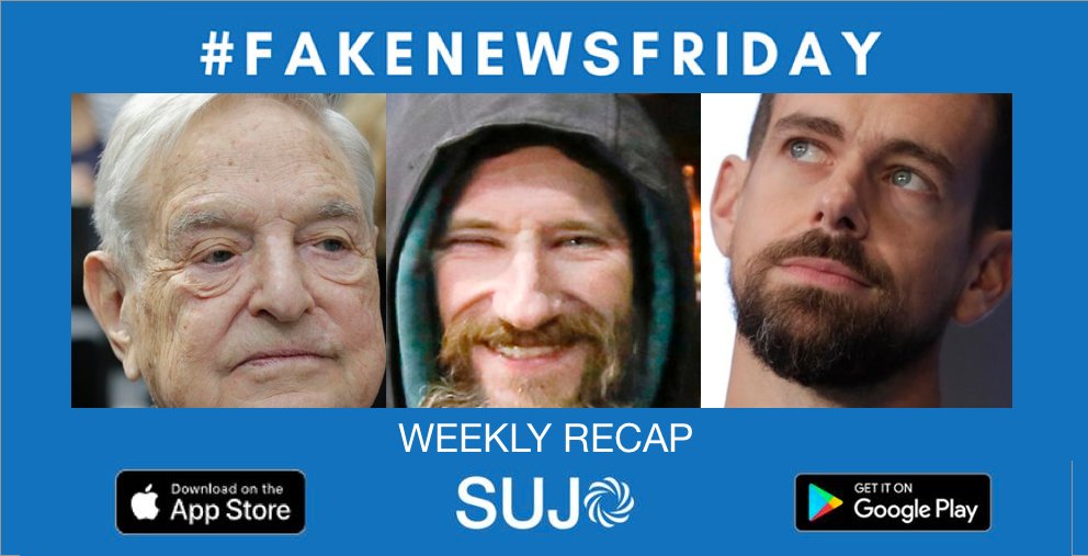 sujohome's tweet photo. Happy #FakeNewsFriday! Check out our recap of the best SNiPs on the SUJO app about what's going on in the world of #disinformation, #misinformation, and #fakenews. https://t.co/X0gQuo9Lnh https://t.co/colCGHmPOl
