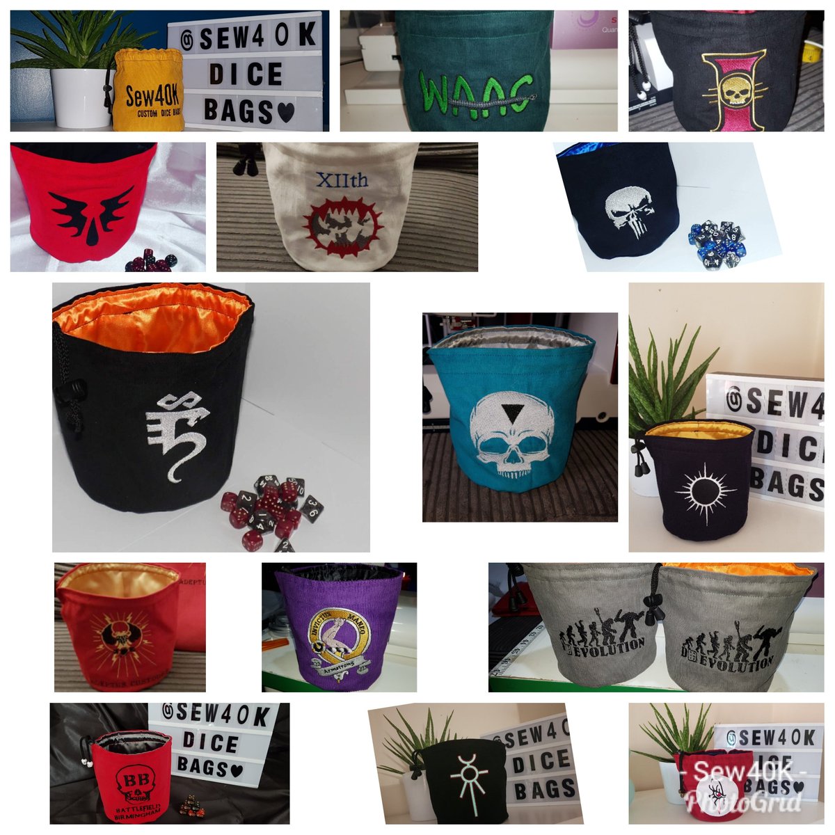 Who would like a free dice bag? I'm doing a Christmas giveaway for one of my lucky followers. Just make sure you follow me and retweet this post and I will select a random winner on the 30/11 #warmongers #40K #aos #paintingwarhammer #dnd5e #GiveawayAlert #dicebag