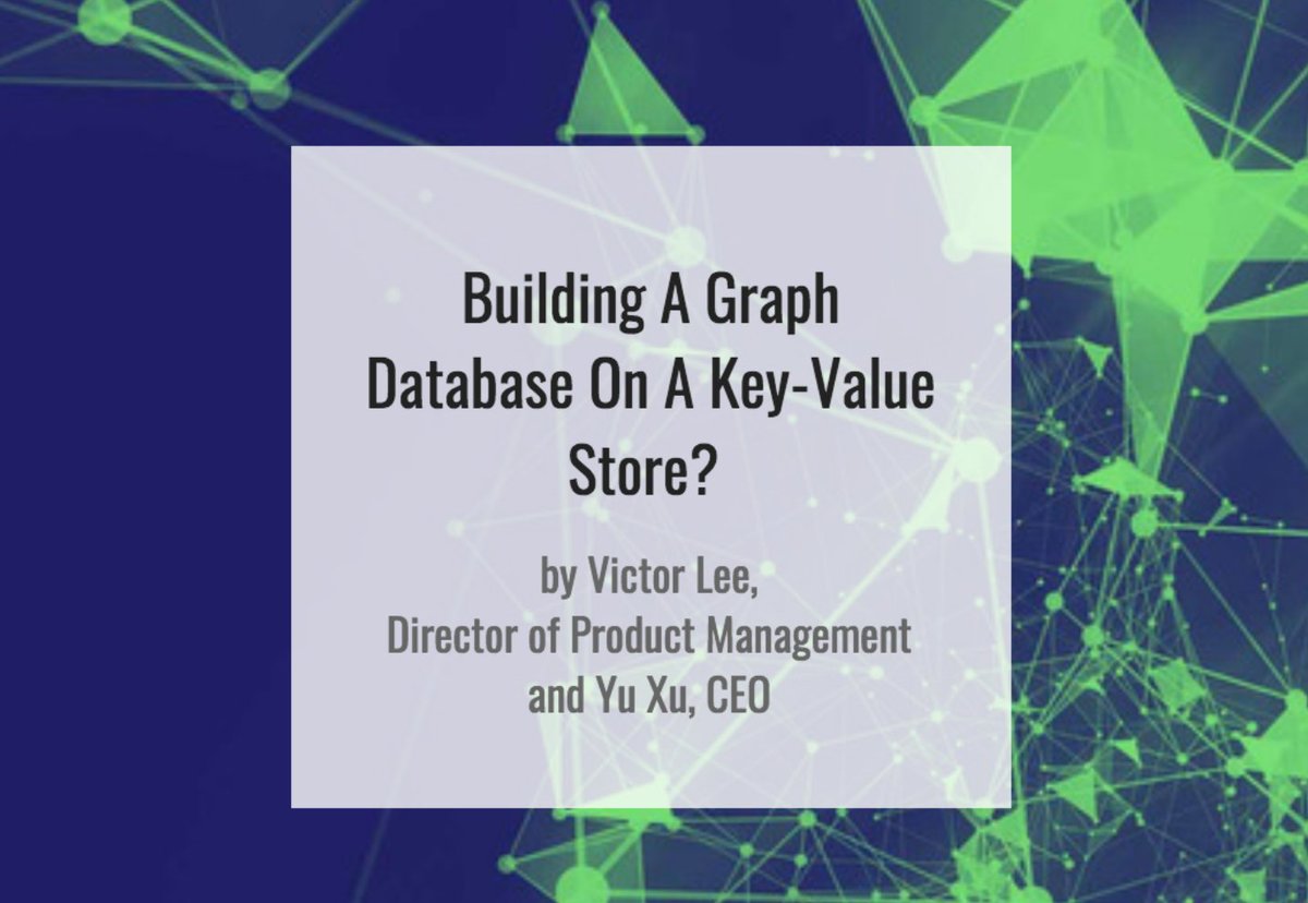 TigerGraphDB's tweet image. Building a graph database on a key-value store? Check out our new blog post: hubs.ly/H0fzlw70 | #TigerGraph #KeyValueStore #KeyValue #GraphDatabase #Analytics #Database #NoSQL