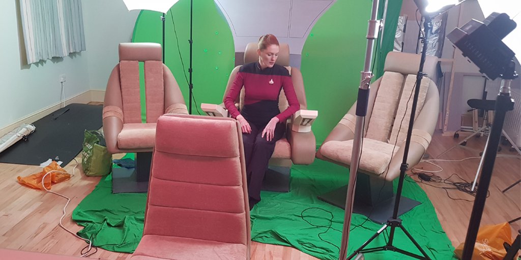 StarTrekFilm's tweet photo. Someone get that woman a crew! A Behind-the-scenes peek at our #StarTrek TNG era fan film #TheHolyCore
@larrynemecek @fan_film_factor @MikeOkuda @Marina_Sirtis @jamescdyer @alexabrown https://t.co/R5zY92886C