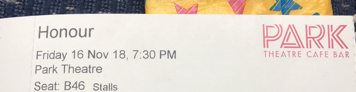 Utterly wonderful eve <a href="/ParkTheatre/">Park Theatre</a> watching @trixiepig being exceptional &amp; breathtaking in Honour. A great eve experiencing important writing &amp; the exploration of the human condition. Made very special by <a href="/clarefossie/">Clare Foster ⓥ🌱</a> &amp; <a href="/HarryCasparLong/">Harry Long</a>. Thank you to everyone involved.