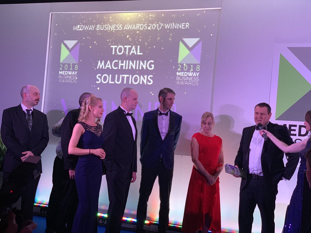 And our Medway Business of the Year! Total Machining Solutions! Congratulations #mba18