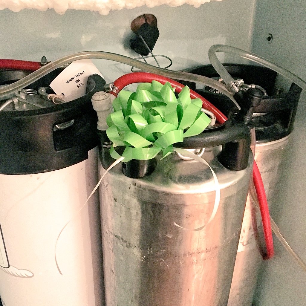 When good friends drop by and bring you a keg full of of excellent beer a week before your birthday!