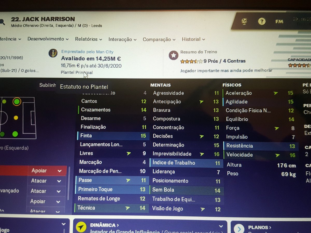 castrojr76's tweet photo. #FM19
Jack Harrison, emprestado pelo Man City ao Leeds.
Extremo, 22 anos
Grande jogador
#ScoutFM https://t.co/l8TWKxvvlf