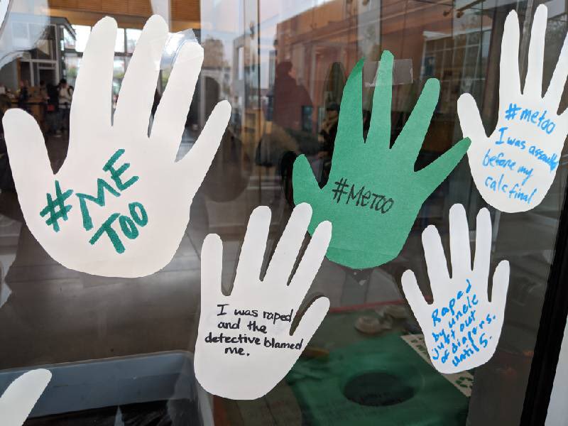 ClarkIndyNews's tweet image. Display at Gaiser Hall #NotAlone #penguinsfly #ClarkCollege #PenguinNation #MeToo #VanWA